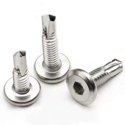 Hex-Steckdose Flachkopf-Selbstbohrschrauben Fabrikpreis Edelstahl mit Tapping-Schraube
