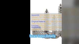 Befestigen Sie die Lampen mit Torx-Tamperschrauben